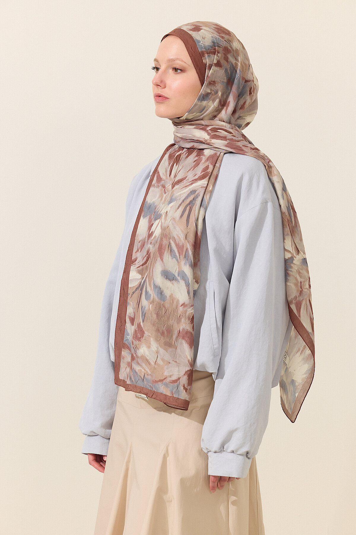 Brush Kraş Şal - Kahve - Camellia Scarfs (1)