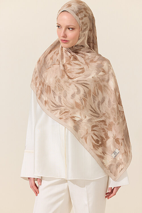 Brush Kraş Şal - Kum - Camellia Scarfs (1)