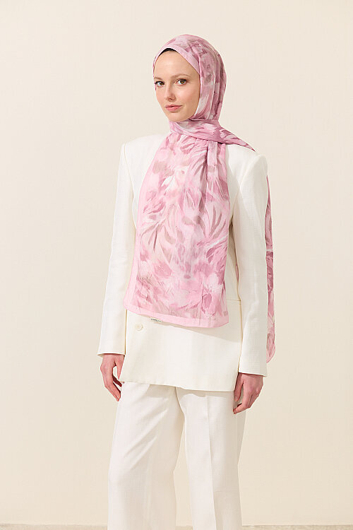 Brush Kraş Şal - Pembe 