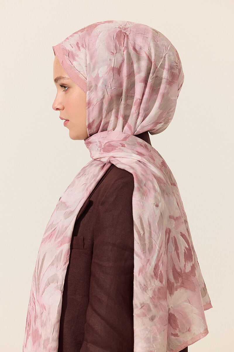 Brush Kraş Şal - Pudra - 4