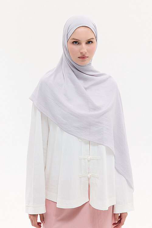 Comfort Cotton Şal - Gümüş Gri 