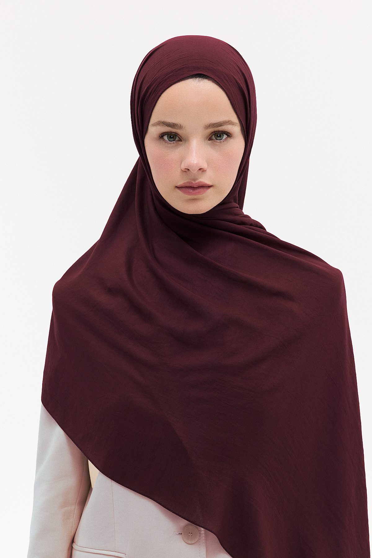 Comfort Cotton Şal - Mürdüm - Camellia Scarfs (1)