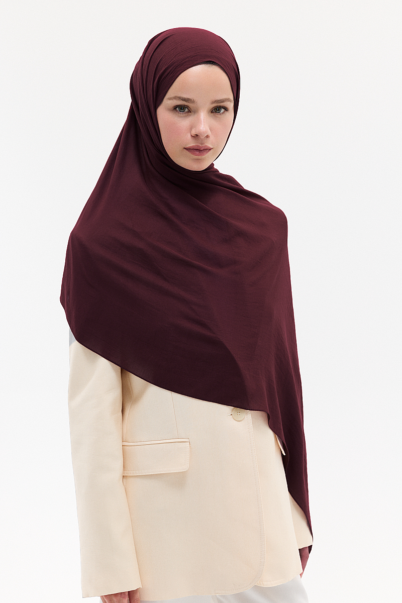 Comfort Cotton Şal - Mürdüm - 3