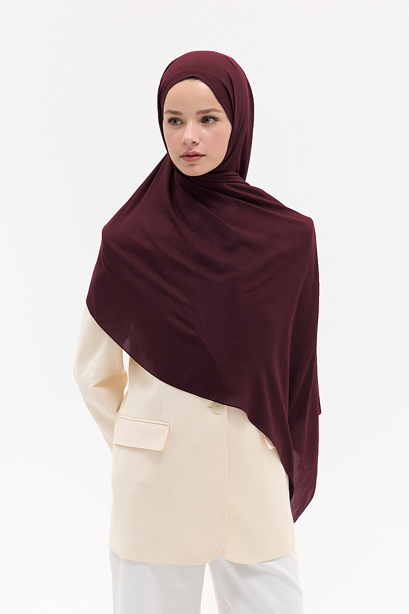 Comfort Cotton Şal - Mürdüm - 4