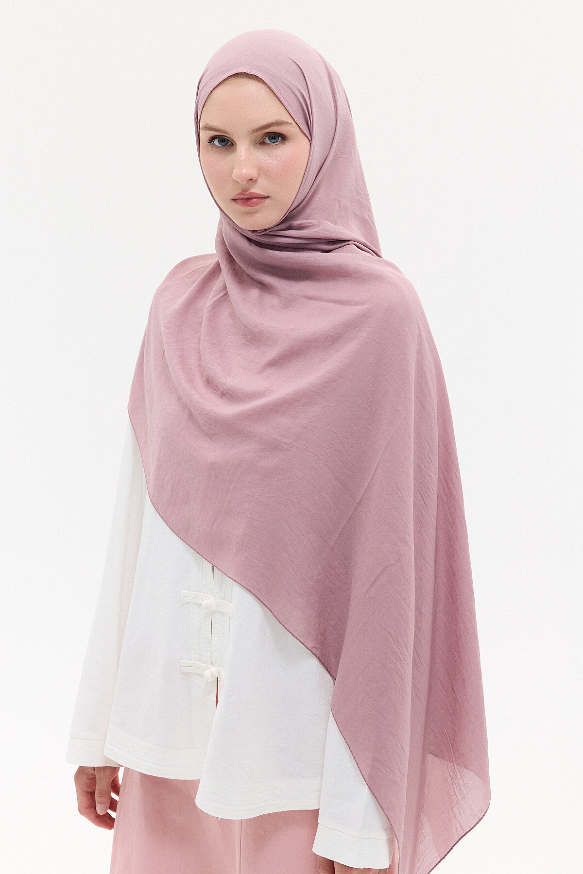 Comfort Cotton Şal - Pembe - Camellia Scarfs