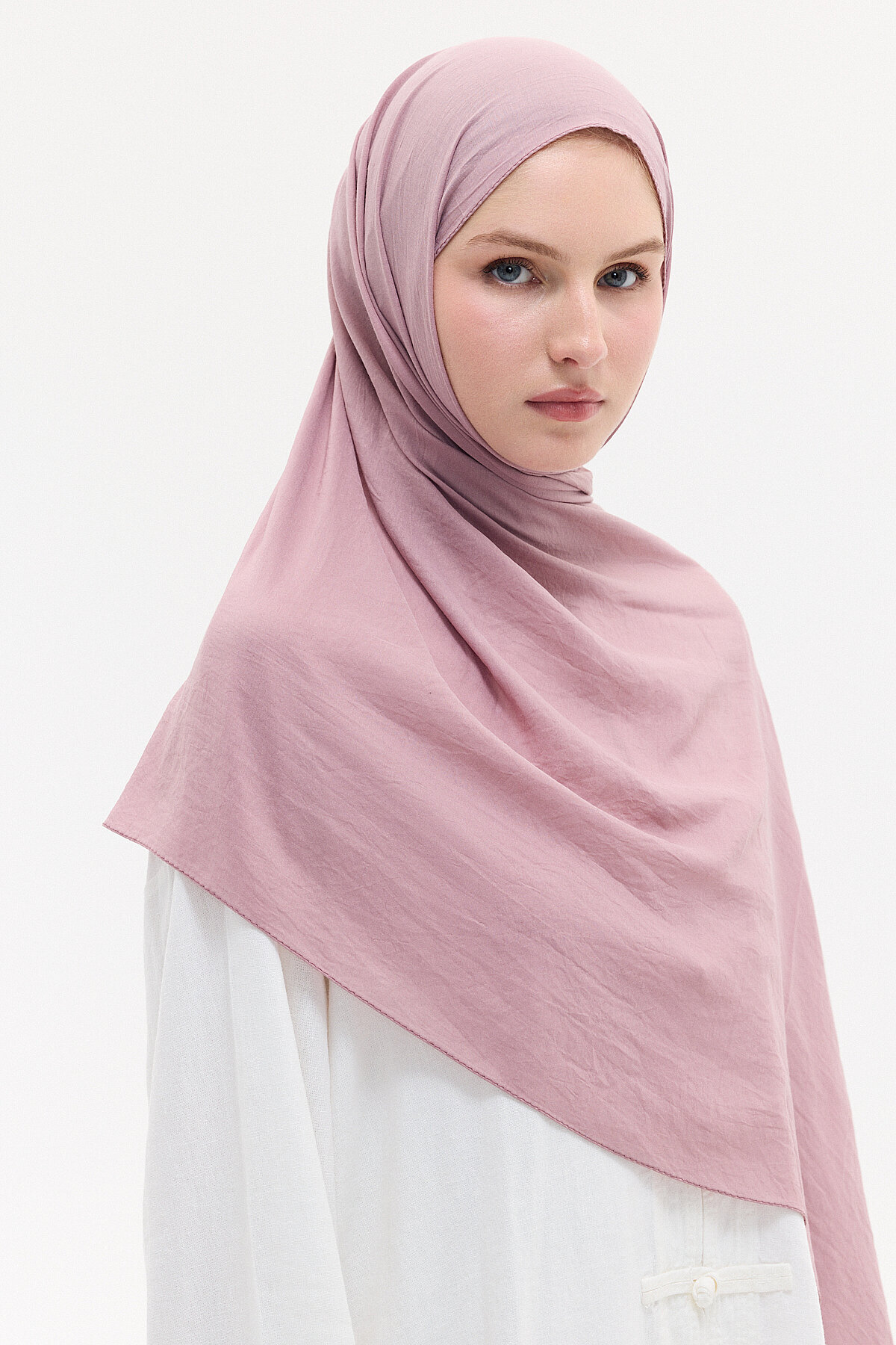Comfort Cotton Şal - Pembe - Camellia Scarfs (1)