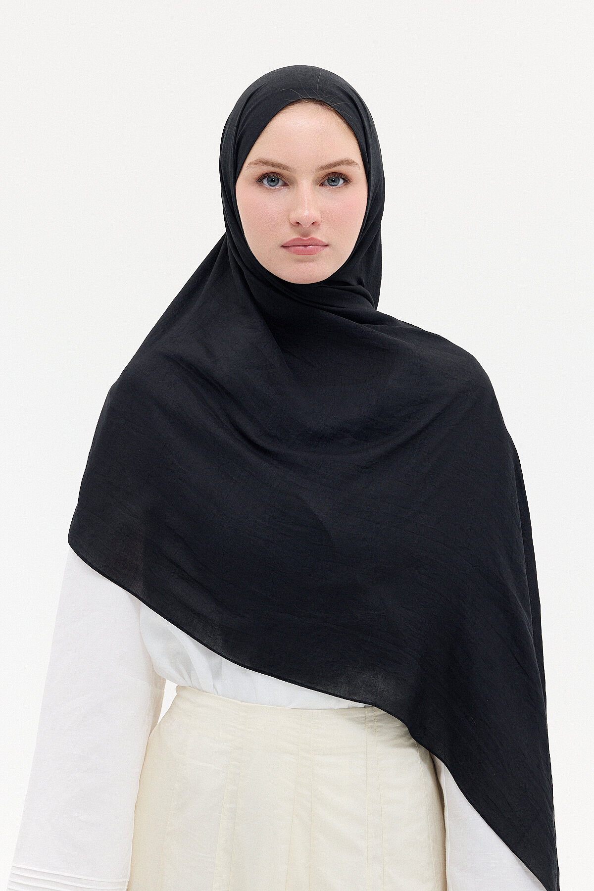 Comfort Cotton Şal - Siyah - Camellia Scarfs