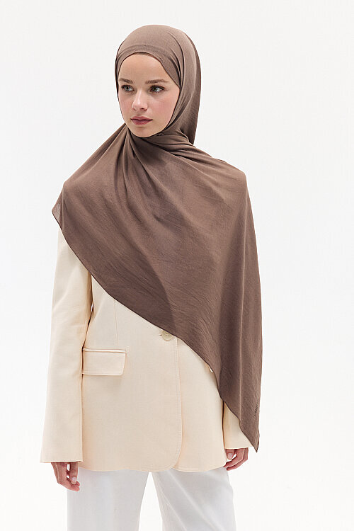 Comfort Cotton Şal - Vizon - Camellia Scarfs (1)
