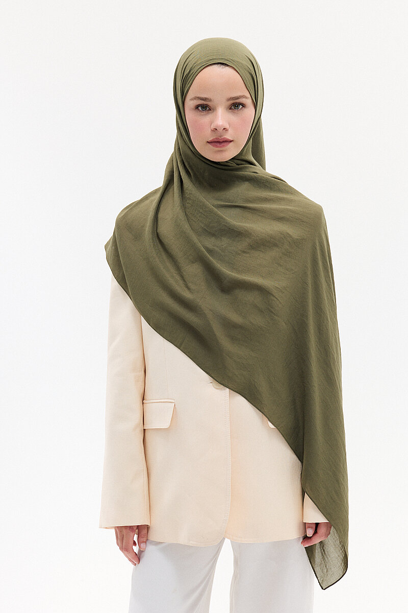 Comfort Cotton Şal - Yeşil - 1