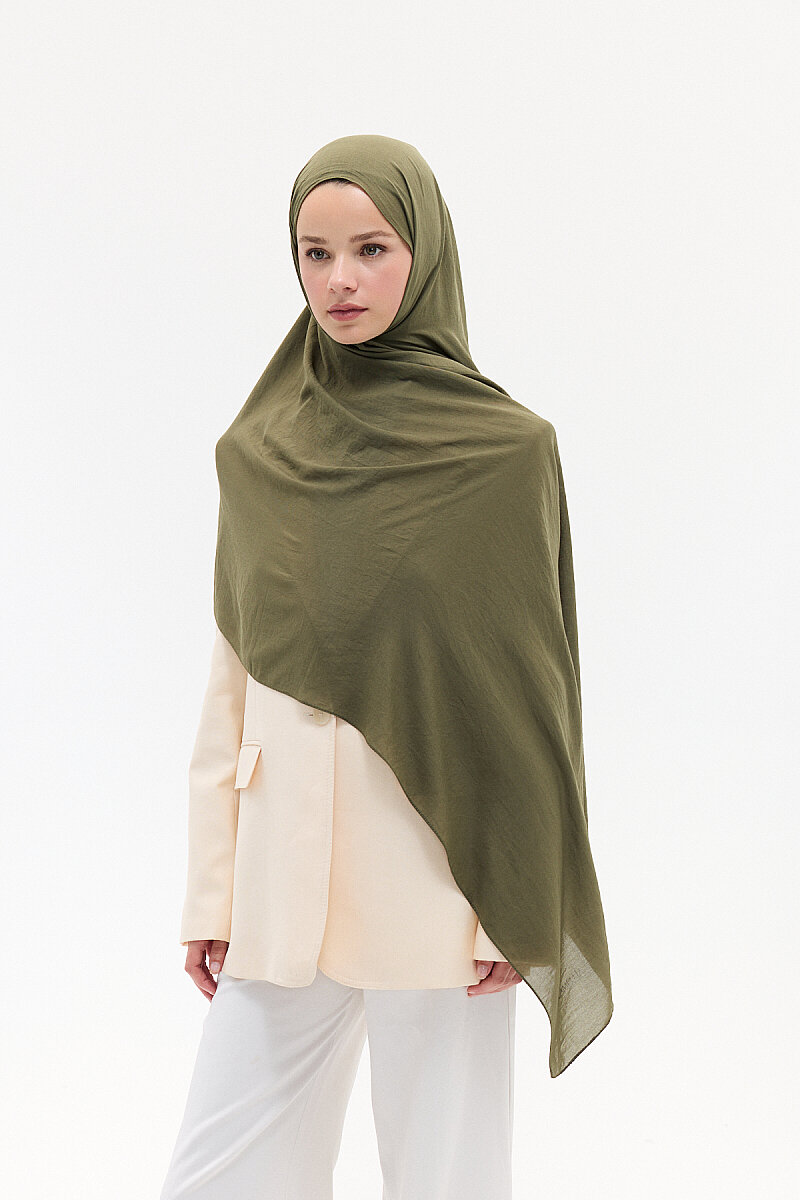 Comfort Cotton Şal - Yeşil - 4