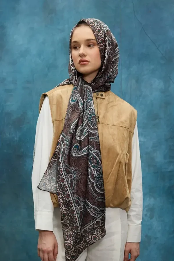 Cyristal Shine Şal - Acı Kahve - 3