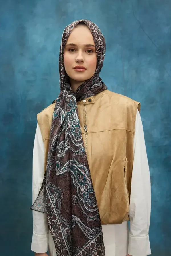 Cyristal Shine Şal - Acı Kahve - 4