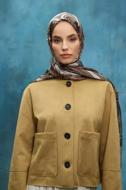 Cyristal Shine Şal - Bej - Camellia Scarfs (1)