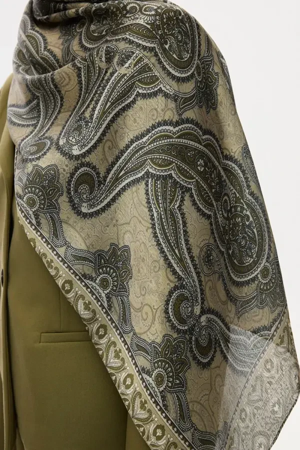 Cyristal Shine Şal - Çağla Yeşili - 4