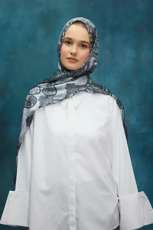 Cyristal Shine Şal - Gri - 3