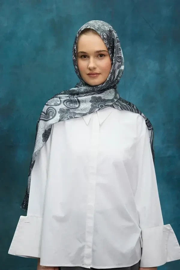 Cyristal Shine Şal - Gri - 4