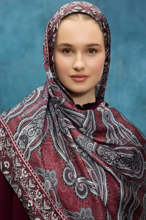 Cyristal Shine Şal - Kırmızı - 3