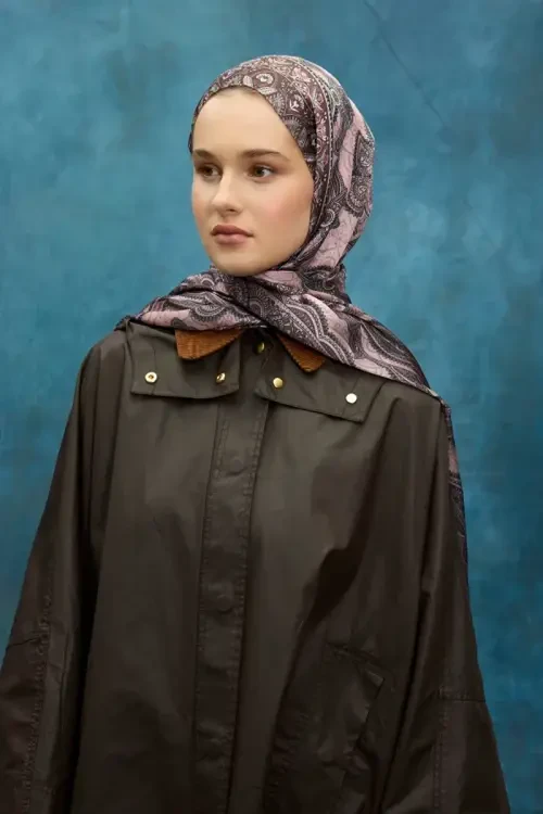 Cyristal Shine Şal - Pembe - Camellia Scarfs (1)