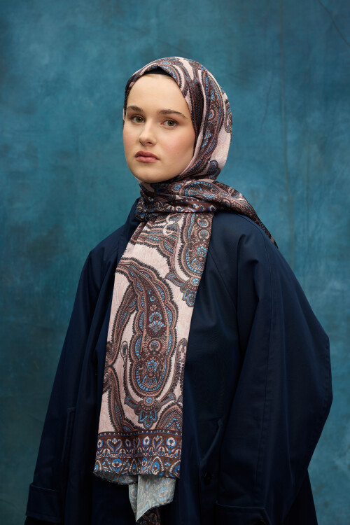 Cyristal Shine Şal - Vizon - Camellia Scarfs (1)