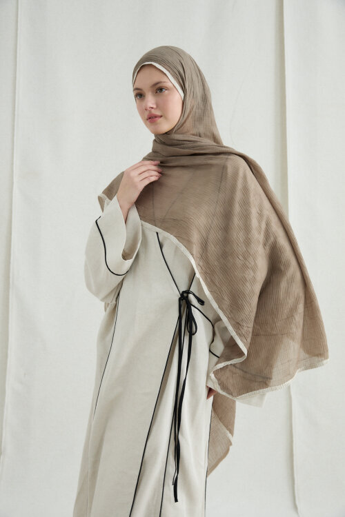 Dama Müslin Şal - Kum - Camellia Scarfs (1)