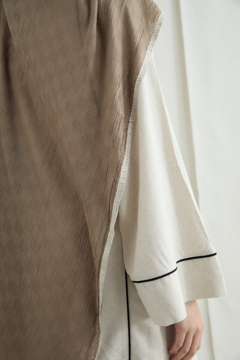 Dama Müslin Şal - Kum - 4