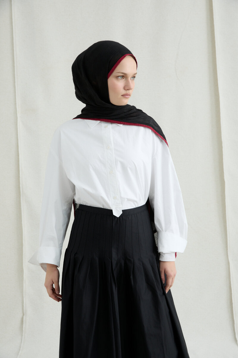 Dama Müslin Şal - Siyah - 2