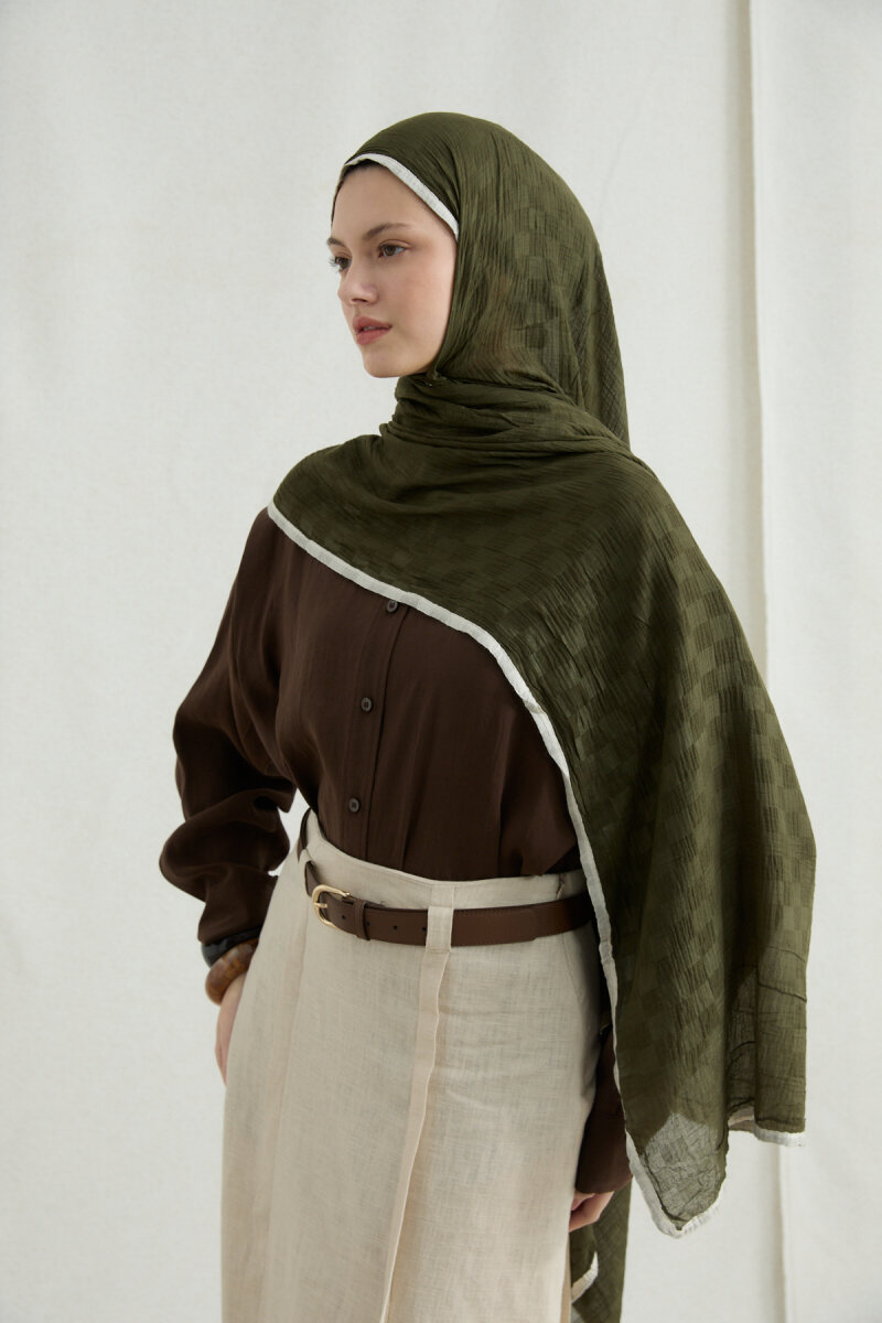 Dama Müslin Şal - Yeşil - 3