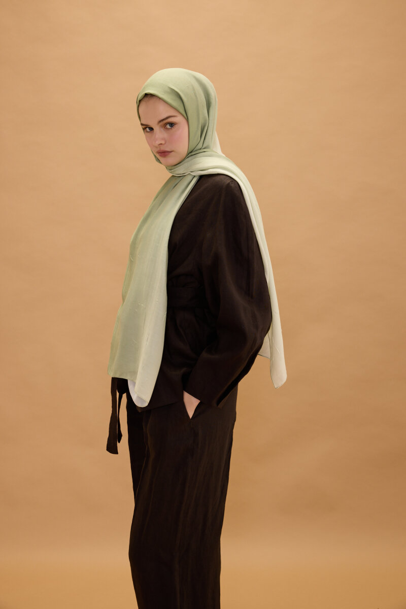 Degrade Kraş Şal - Çağla - 3