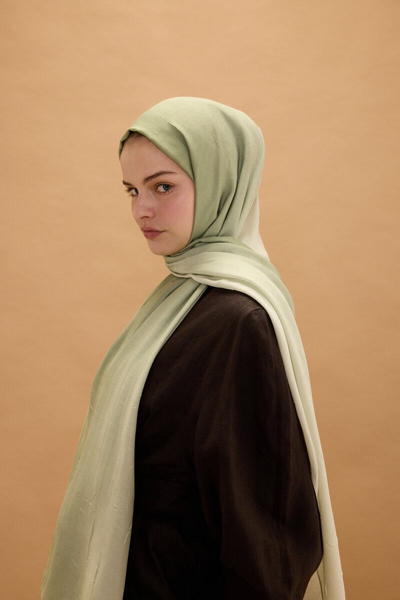 Degrade Kraş Şal - Çağla - 4