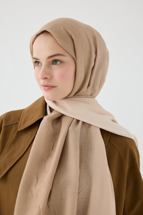 Degrade Kraş Şal - Kum - Camellia Scarfs (1)