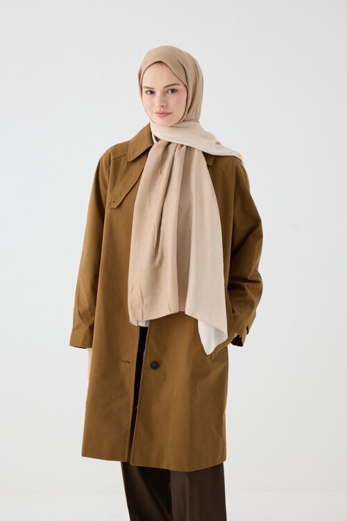 Degrade Kraş Şal - Kum - Camellia Scarfs