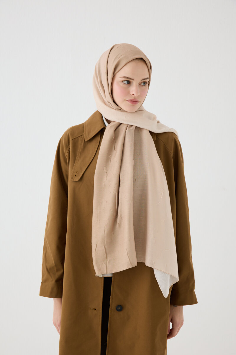 Degrade Kraş Şal - Kum - 4