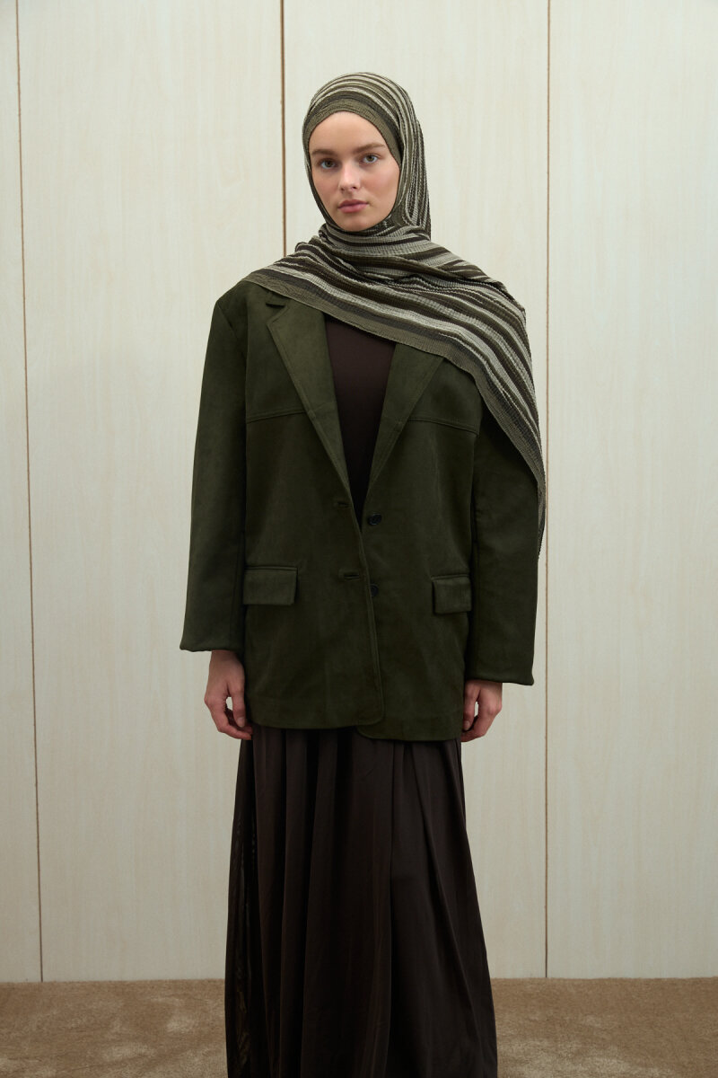 Ecru Dreams Müslin Şal - Haki - 4