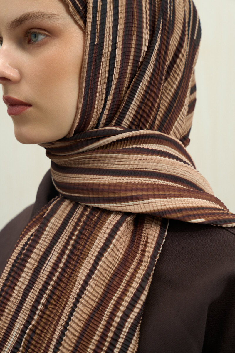 Ecru Dreams Müslin Şal - Mocha - 2