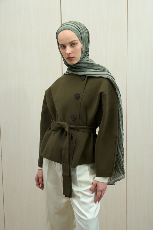 Ecru Dreams Müslin Şal - Nefti - Camellia Scarfs