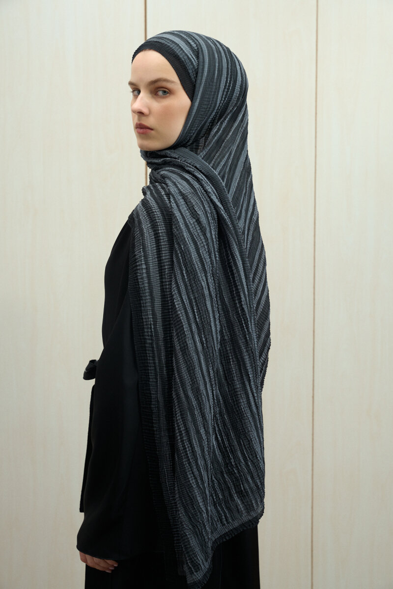 Ecru Dreams Müslin Şal - Siyah - 3