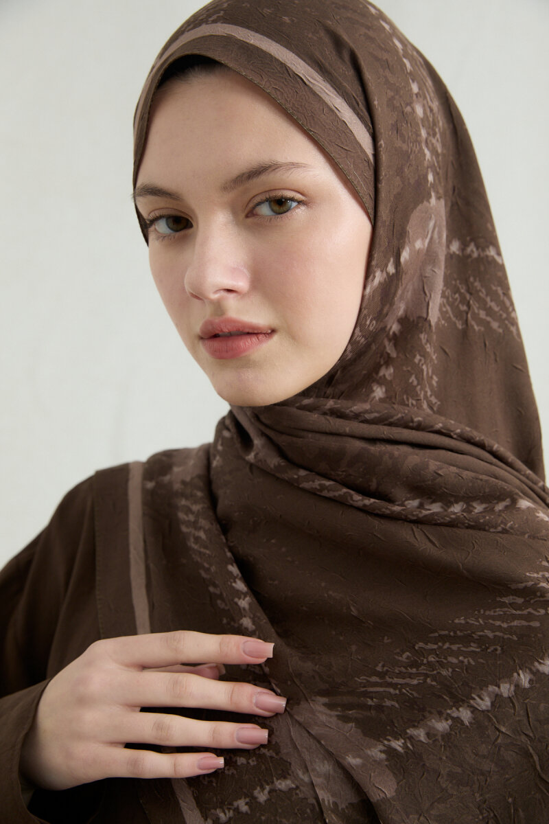 Ekose Kraş Şal - Haki - 4