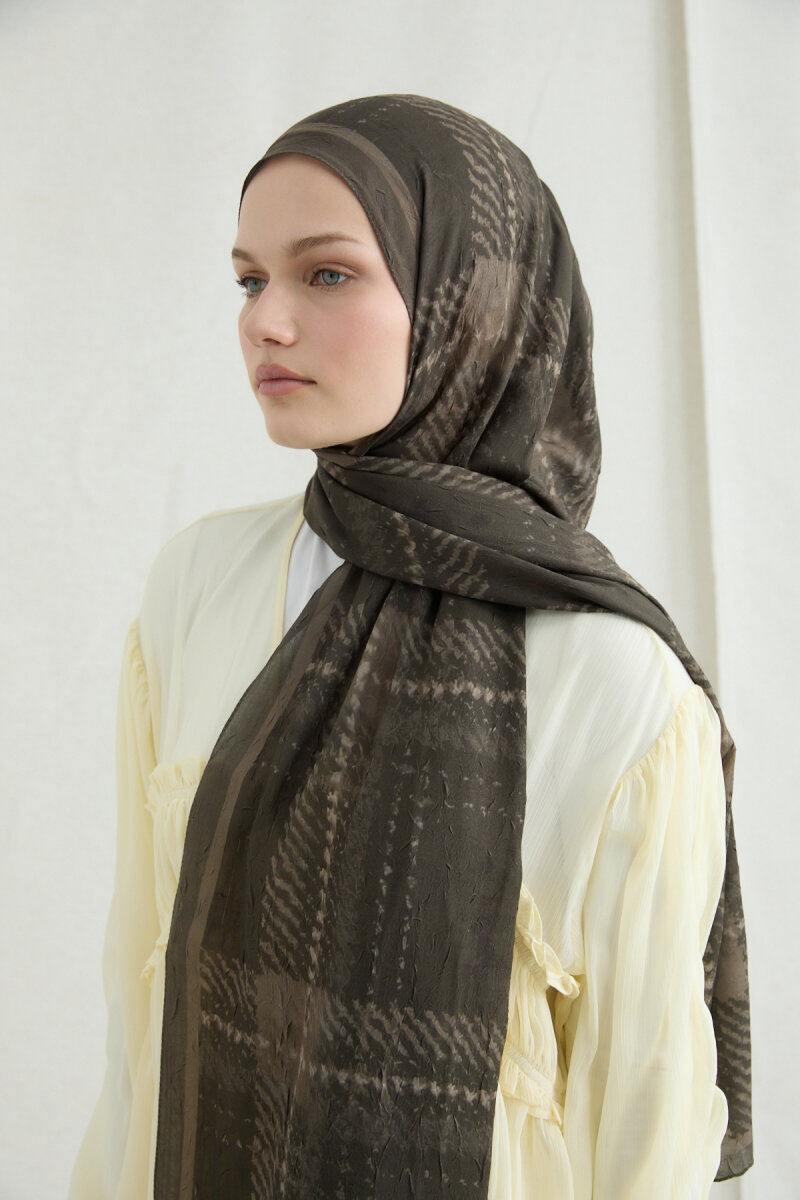 Ekose Kraş Şal - Yeşil - 3