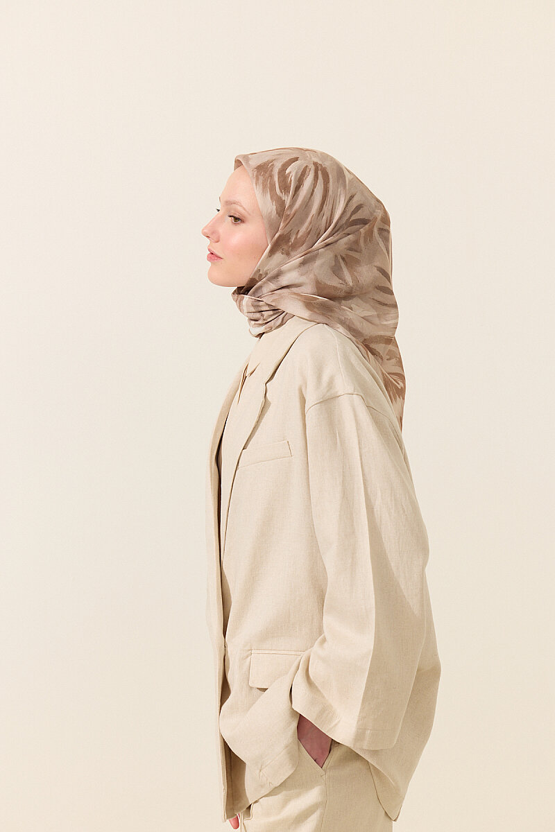 El Dikişi Soft Eşarp Brush - Bej - 4