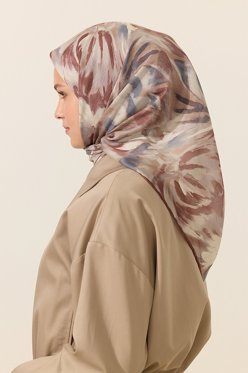 El Dikişi Soft Eşarp Brush - Kahve - 4