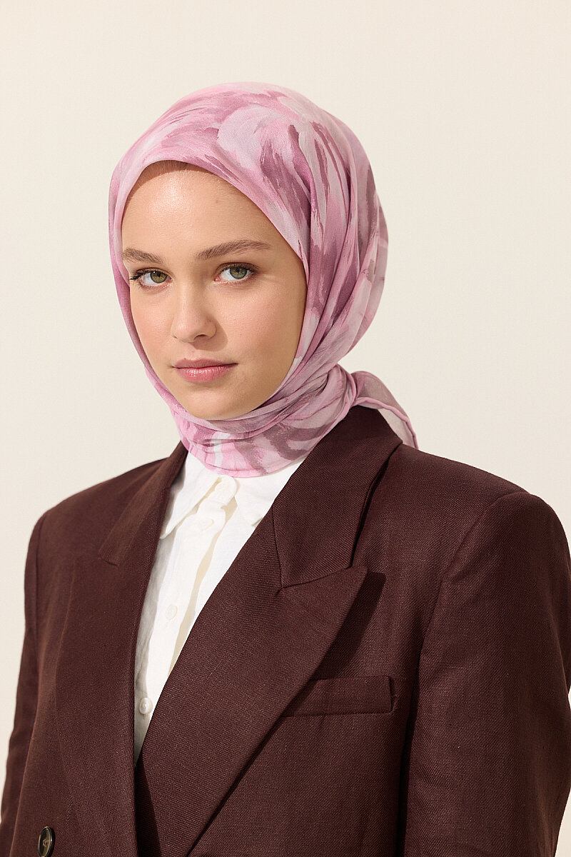 El Dikişi Soft Eşarp Brush - Pembe - 2