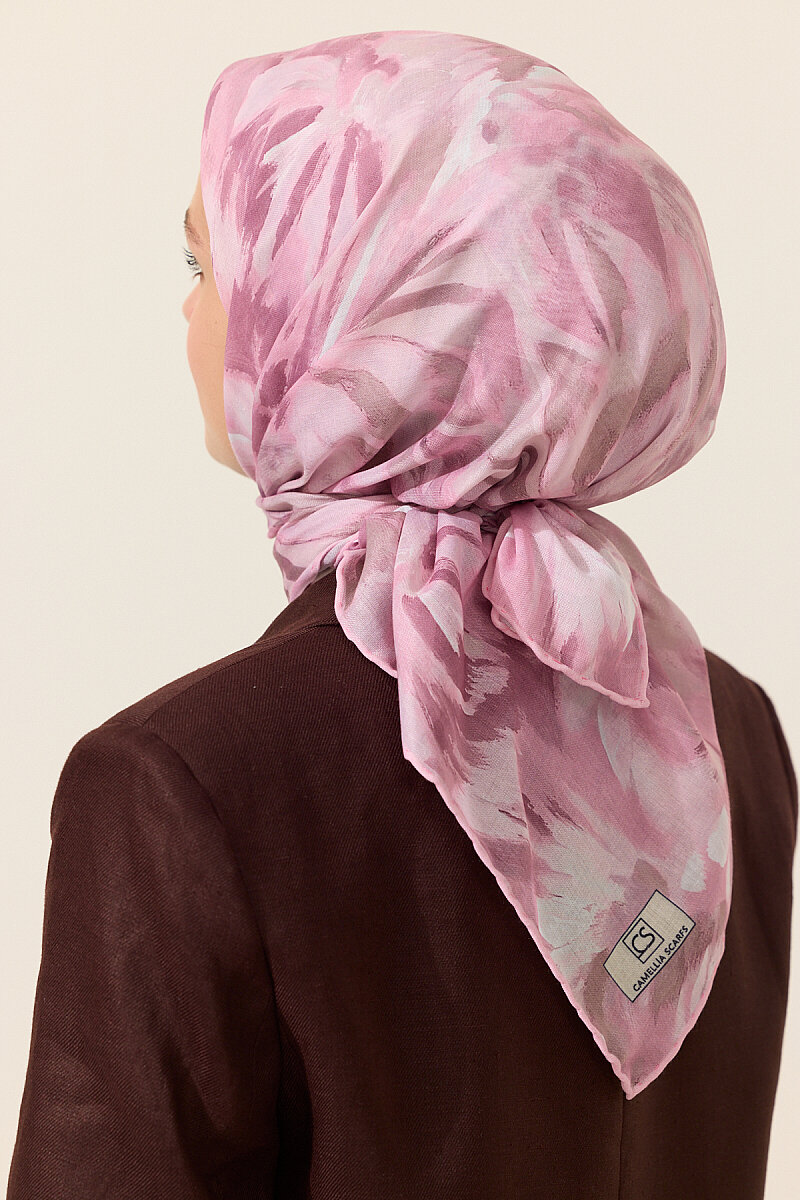 El Dikişi Soft Eşarp Brush - Pembe - 4