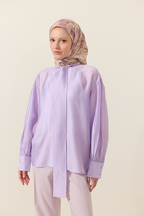 El Dikişi Soft Eşarp Brush - Pembe Sarı - Camellia Scarfs (1)