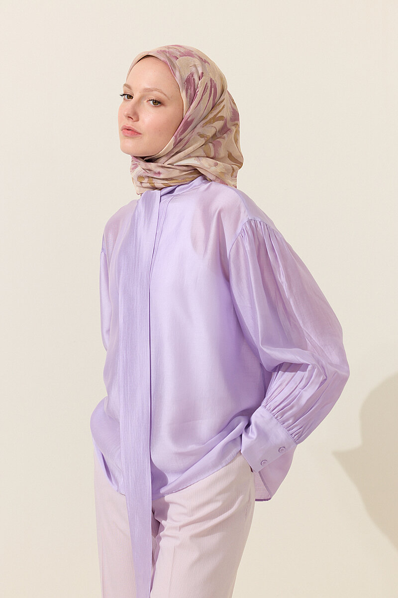 El Dikişi Soft Eşarp Brush - Pembe Sarı - 3