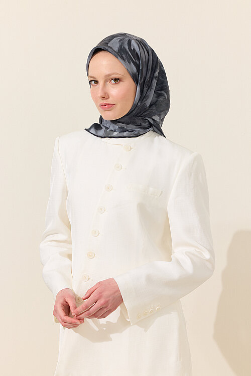 El Dikişi Soft Eşarp Brush - Siyah - Camellia Scarfs (1)
