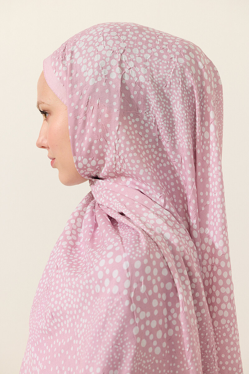 Elegance Kraş Şal - Pembe - 3