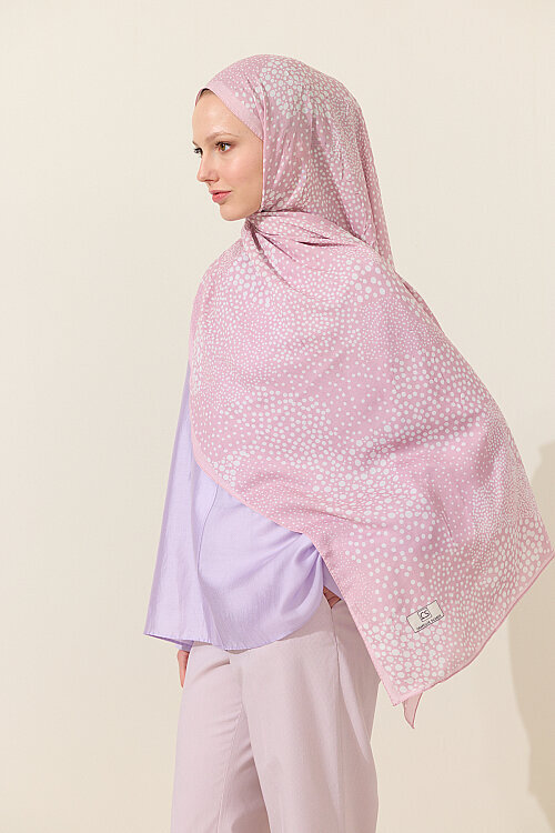 Elegance Kraş Şal - Pembe - Camellia Scarfs (1)