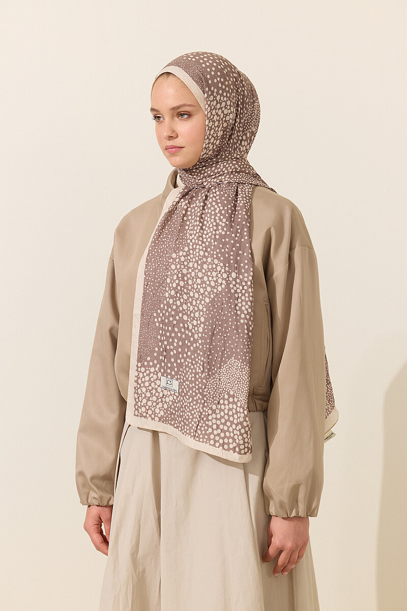 Elegance Kraş Şal - Vizon - 2