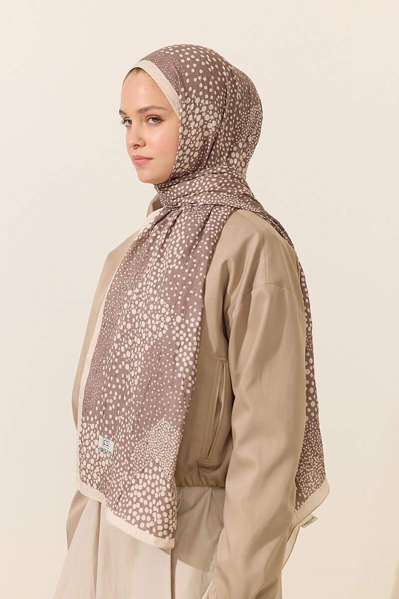 Elegance Kraş Şal - Vizon - 3