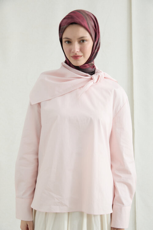 Elenora Soft Eşarp - Bordo - Camellia Scarfs